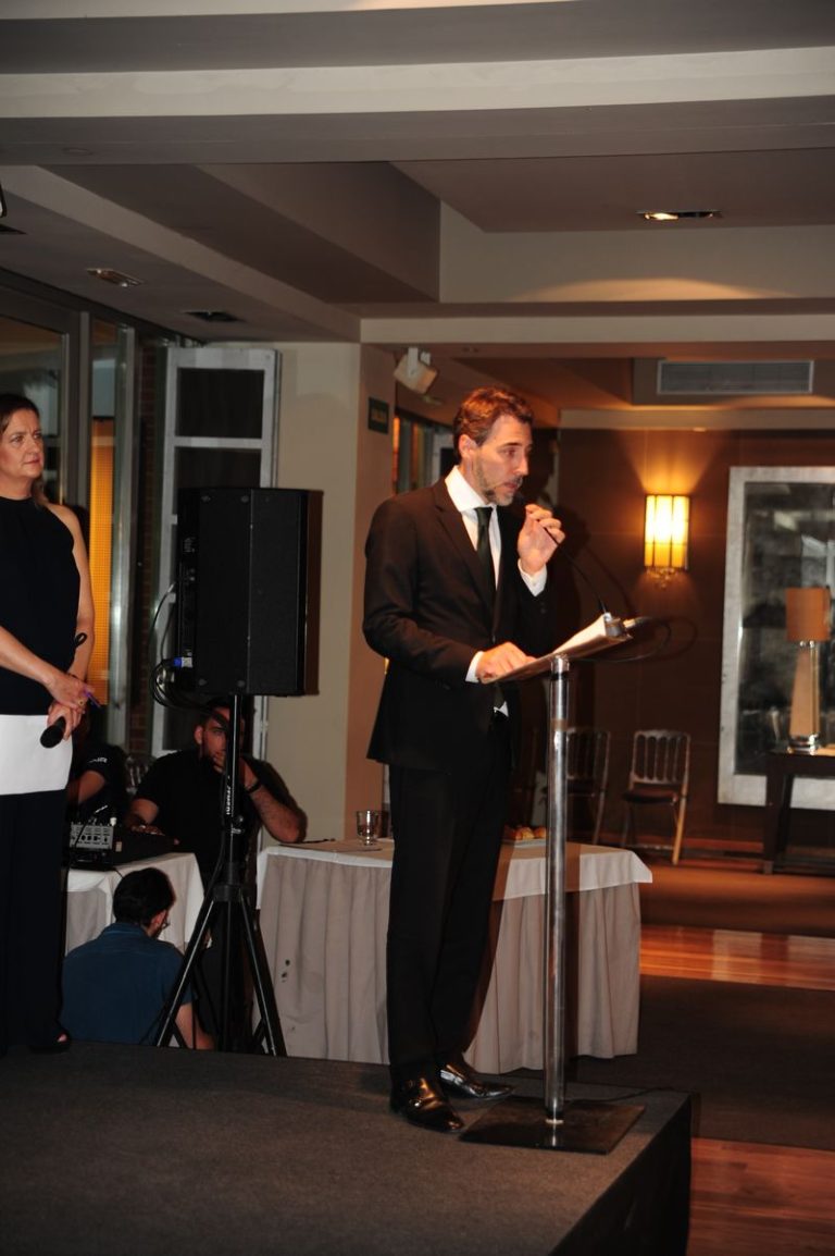 D. Miguel Ángel Jimeno en el discurso de presentación de los premios