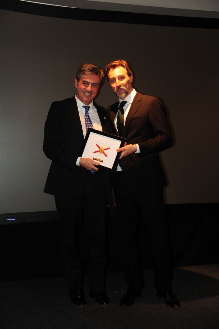 D. Carlos Canales junto a D. Miguel Ángel Gimeno